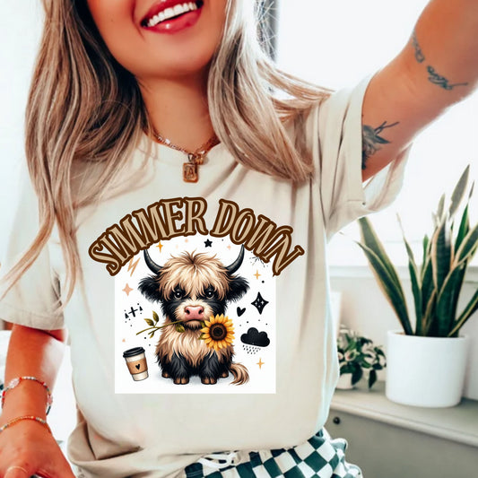 Cow Simmer Down  T-Shirt